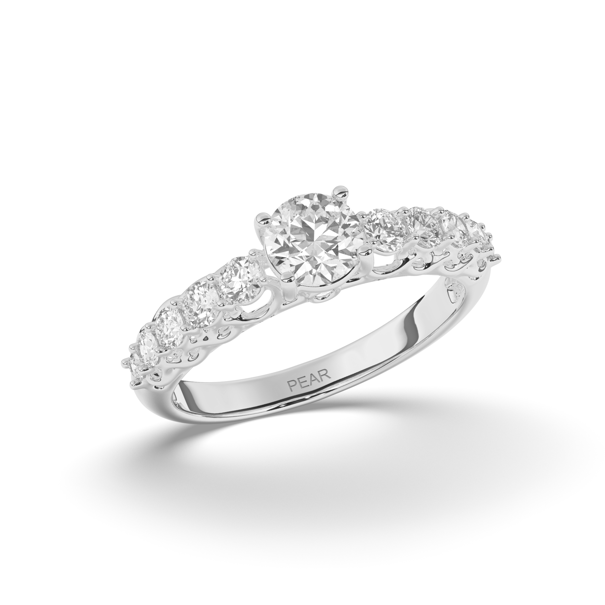 Solitaire Multi-Stone Lab-Grown Diamond Ring - Pear Jewels